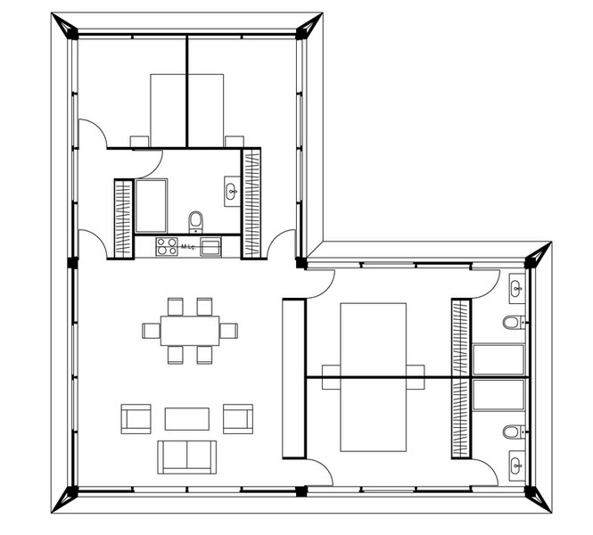 Pequeña casa ampliada con métodos prefabricados, les enseñamos su moderna y  fácil construcción