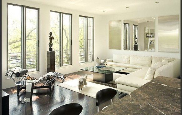 white living room